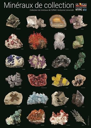 poster mineraux collectionner 2016